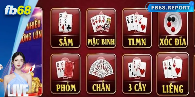 Tổng hợp những tựa game bài hấp dẫn tại FB68